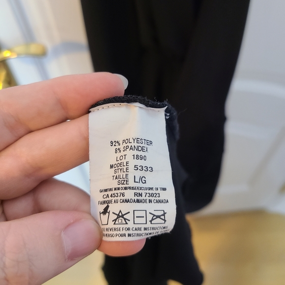 Suzy Shier Black Halter Neck Dress Size L - Picture 3 of 5